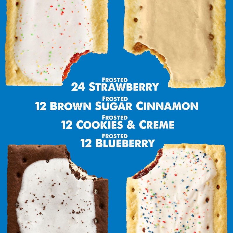 Pop-Tarts Toaster Pastries, Breakfast Foods, Kids Snacks, Variety Pack (60