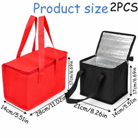 GYTFOG 2pcs Small Cooler Bags, Cooler Bag Small, Ice Box for Food Travel, Insulated Thermal Food Carriers, Compact Storage Design Measuring,Small Cool Box and Small Cooler Box Solutions