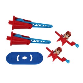 Drunken Louie Extension for Two Plane Play for Looping Louie Game Arm, with 2 Aeroplanes, Tuning Edition (Adapter Plate, 2 Planes, Blue)