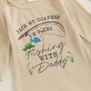 YOKJZJD Pack My Diapers I'm Going Fishing/Firefighter/Hunting With Daddy Newborn