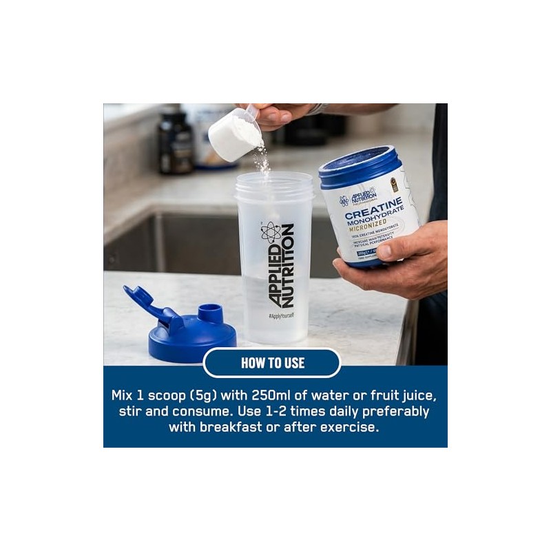 Applied Nutrition Creatine Monohydrate Powder for Strengh, Muscle, Power &