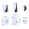 HSTECH 60Pcs Double Sided Foam Tape Strong Pad Super-Sticky Adhesive