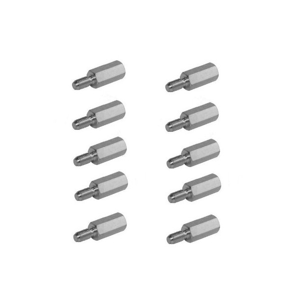 Hexagonal Spacers M3 x 10 I/A, Pack of 10