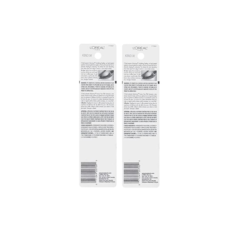 LOreal Paris Makeup Voluminous Smoldering Pencil Eyeliner with Custom Sharpener,