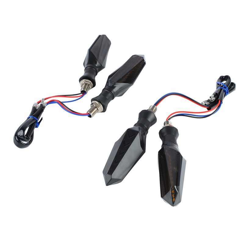 4Pcs Motorcycle Turn Signal Light 12LED 12V Universal Sequential Indicator