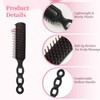 50 Pcs Bulk Hair Brushes for Homeless, Lightweight Plastic Detangling