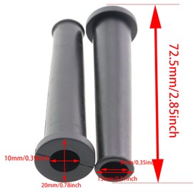 MDXing 8PCS 72.5mm Black Rubber Protective Cover for Power Tool Power Cord Power Line Boot Cable Gland for Powfer Tool Cutting Machines Electric Drills Cable Protection