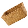 KOMBIUDA Rattan Storage Basket Handwoven Storage Basket Seagrass Woven Basket