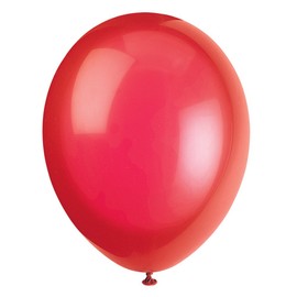 Unique Party 56840 - 12" Latex Scarlet Red Balloons, Pack of 50