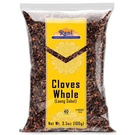 Rani Cloves Whole (Laung) 3.5oz (100g) Great for Food, Tea, Pomander Balls and Potpourri, Hand Selected, Spice ~ All Natural | NON-GMO | Kosher | Vegan | Gluten Friendly | Indian Origin