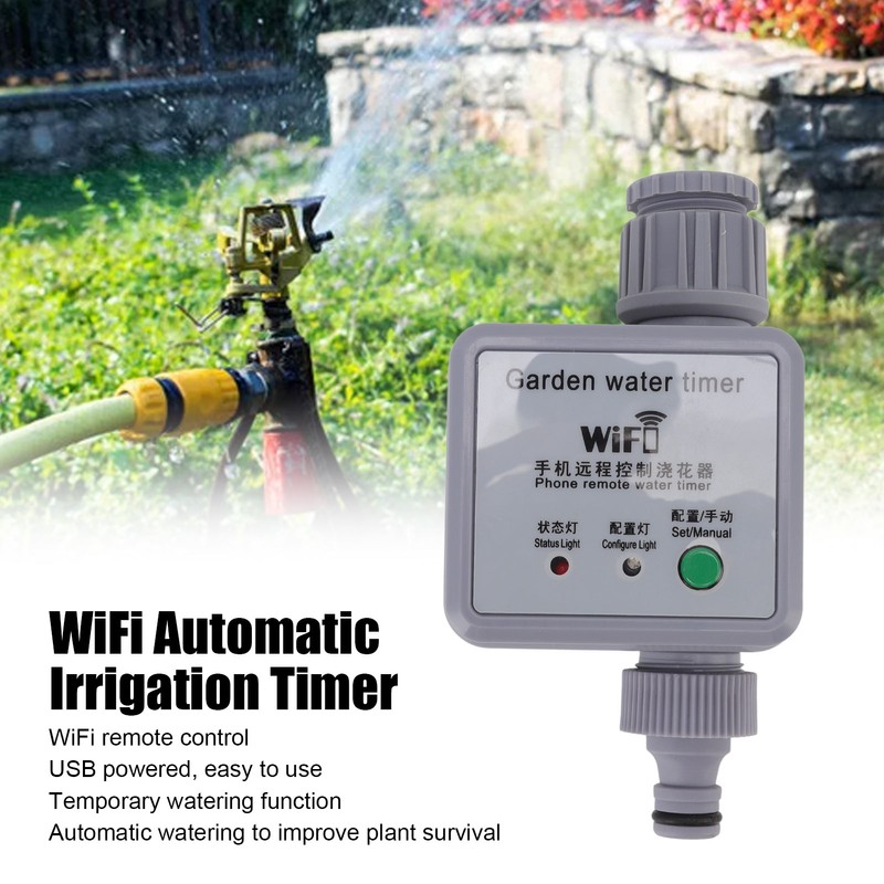 Smart Sprinkler Water Timer Automatic Watering Remote Control USB Power