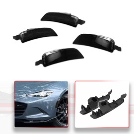 MODIPIM Smoked Lens Front & Rear Side Marker Parking Light Kit For Mazda Miata MX-5 2016-2023 4PCS Sidemarker Lamp Housings