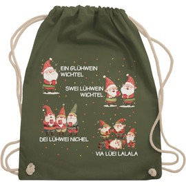 Shirtracer - Gym Bag Backpack - A Mulled Wine Swei Mulled Wine | Gnome | One Mulled Wine Two Mulled Wine | Christmas | Christmas Gift Funny | Elf I Christmas Market | Christmas Motif I Advent Season,
