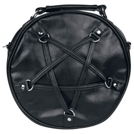 Banned Big Pentagram Handbag Black