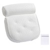 AIRMFJI Bath Pillow, Bath Pillow, 4D Breathable Mesh, Soft, Suction