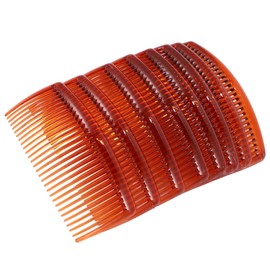 TOVINANNA 24pcs Coffee Hair Combs Teeth Hairdressing Combs for Women and Girls Reduces Hair Breakage Portable Styling Accessories