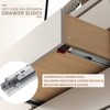 knobelite 1 Pair 18 Inch Undermount Drawer Slides, Self Soft