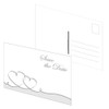 PRICARO Save the Date Curved Hearts - Silver (Pack of