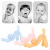 3pcs Silicone Baby Teether for Teething Relief Cute Cat Shape