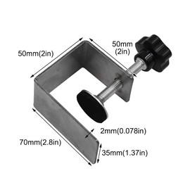 Bibabala 2Pcs Drawer Front Installation Clamps, Stainless Steel Universal C-Clamp, Cabinet Installation Tools, Beam Clamps for Easy and Fast Installing Face Frame of Cabinets