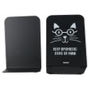 GetCoupon 1/2 Pair Metal Bookends, Cute Black White Cat Book
