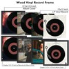 JCJMY Wood Vinyl Record Frame for the Wall, Display 12.5x12.5