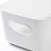 ATRDTO 6 Pack Plastic Storage Bins and Baskets, White Kitchen