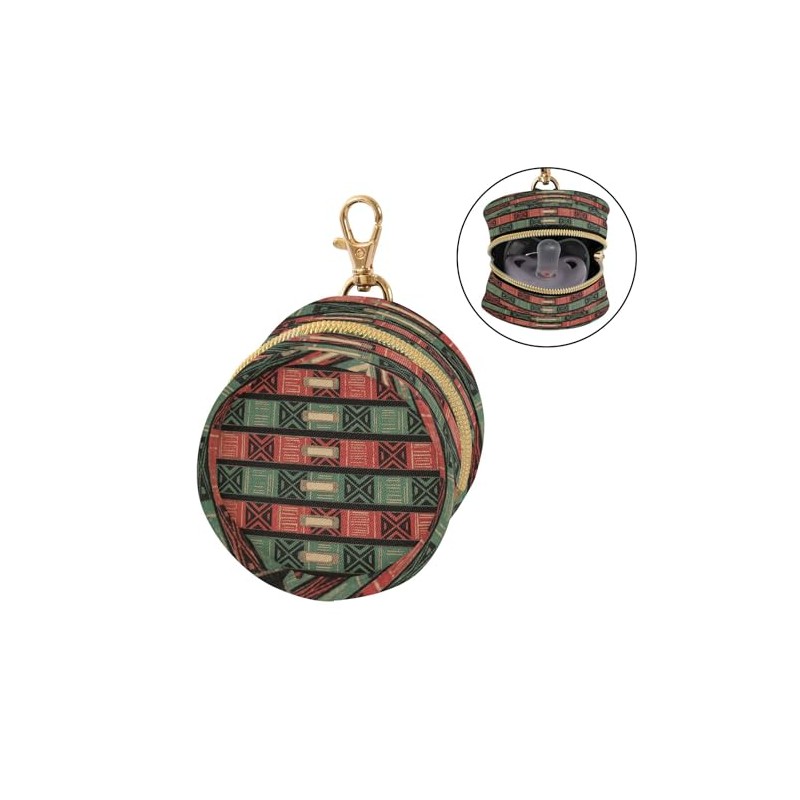 Funda para chupetes japonesa antigua, estilo bohemio, verde, rojo, para