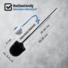 Daloual - 3 x Replacement Toilet Brush Head Black Diameter