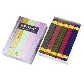 Incense Set / Incense [Set of 5 Scents] Agarwood, Sandalwood, Gara, Lavender, Rose, Length: Approx. 5.3 inches (13.5 cm)