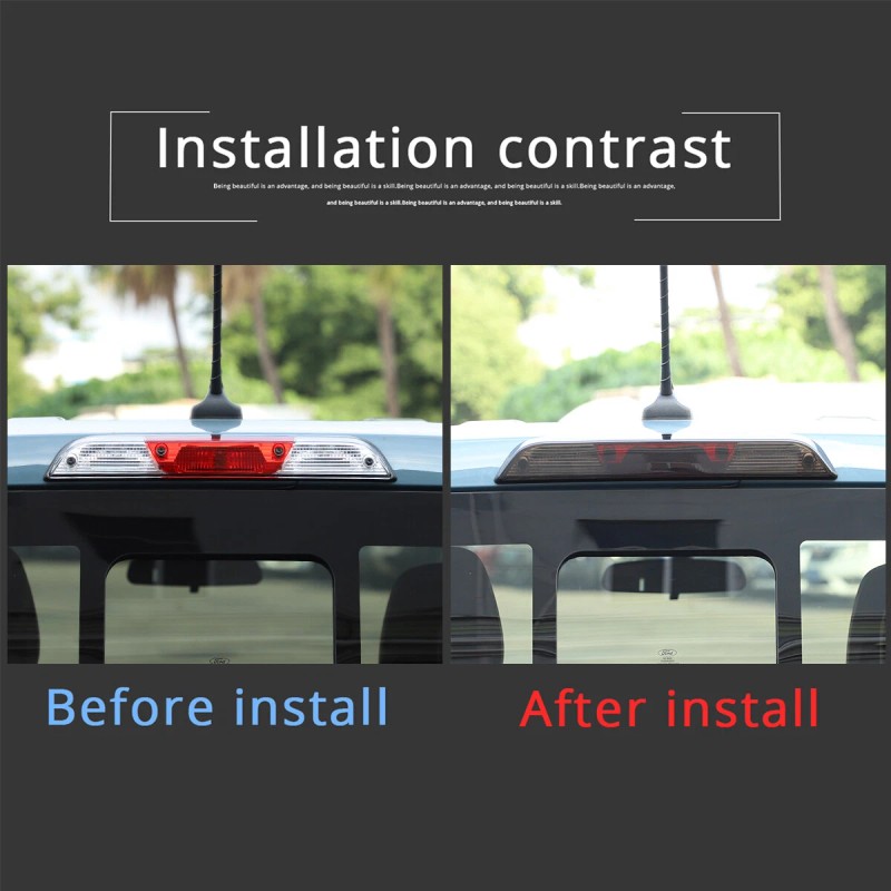 MXtech-23 Smoked Black Accessories 3rd Third Brake Light Trim For