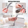 PUCIO Rompigetto Rubinetto Cucina, 2×lungo Prolunga, 360° Rubinetto Rotante Extender,