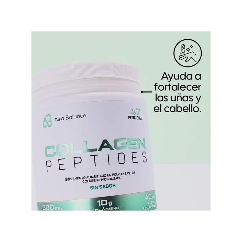 Collagen Peptides, Col?geno Hidrolizado sin Sabor 500 Grs.