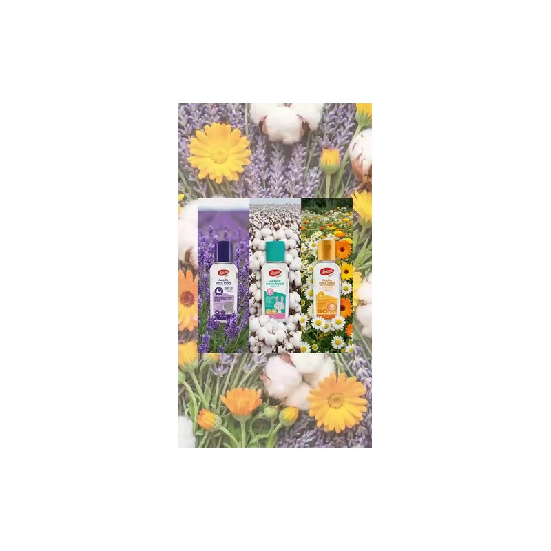 Jaloma Kit Aceites Bebé Clásico, Lavanda, Manzanilla 60 Ml