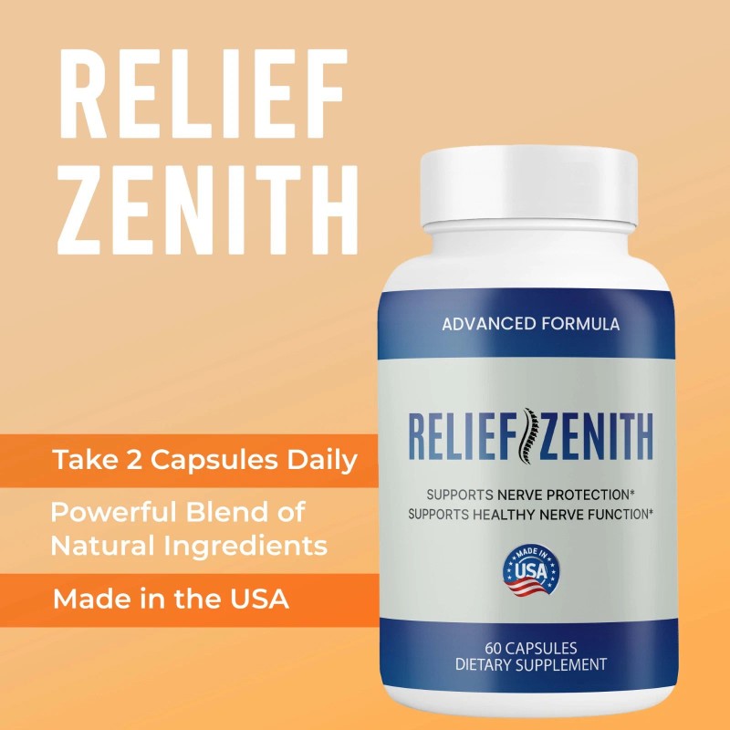 (3 Pack) Relief Zenith Capsules, ReliefZenith Advanced Formula for Nerve