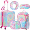 Redbaker 6 Pcs Kids Luggage Set 17 Inch Kids Rolling