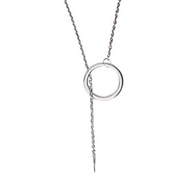 Encore Cosplay Winter Queen Necklace for Womens Girls Costumes Silver