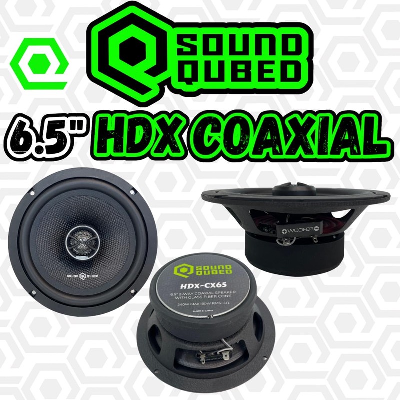 Soundqubed HDX Series 6.5" Coaxial 2-Way Speakers (Pair)