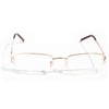 V.W.E. Rectangular Half Rim Metal Reading Glasses With Anti-reflective AR