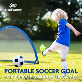 Soccer Goal 6' x 4' Pop-up Soccer Net, Portable & Easy Setup - Football Soccer Gift for Kids Teens Youths & All Ages