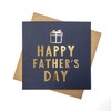 Happy Fathers day card for Father's day greetings card gold