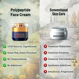 QINGLIN Moisturising and Nourishing Cream, Vital Skin Youth Formula, Niacinamide, Vitamins, Hyaluronic Acid Anti-Wrinkle and Anti-Aging, 1.76 oz. Skincare - Specification: 5 bottle