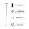 Battery Hold Down Bracket Heavy Duty Aluminum Alloy Car Battery