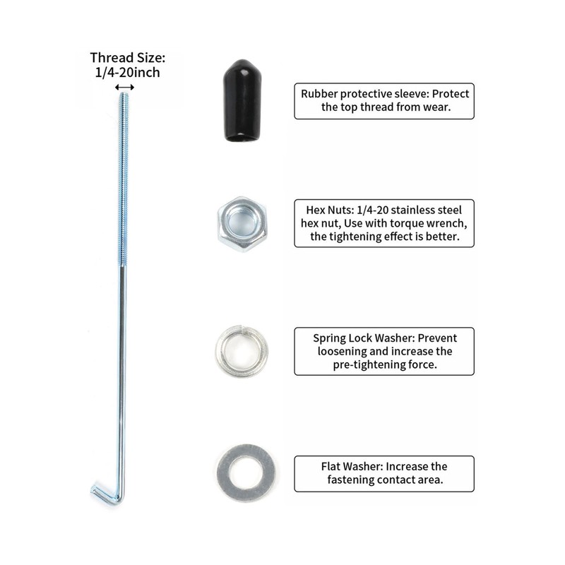 Battery Hold Down Bracket Heavy Duty Aluminum Alloy Car Battery