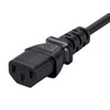Monoprice 101310 18AWG Japan Power Cord Cable with Ground, Black