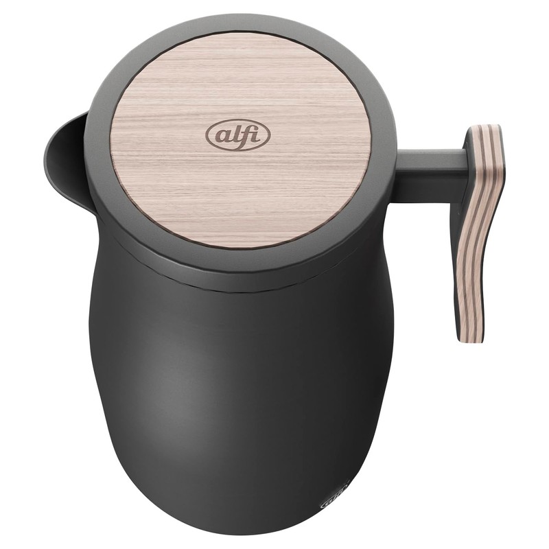 alfi Studio Allure 1.0 L Black Matt with Wooden Elements