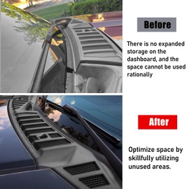 Jaronx Compatible with Ford F150 Windshield Wiper Cowl Cover 2015-2020, Wiper Windshield Cowl Cover Vent Grille Replacement Compatible with Ford F150 FL3Z15022A69A FL3Z25022A69B (Left & Right)