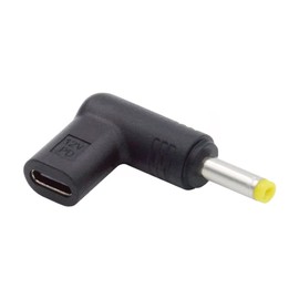 NFHK USB 3.1 Type C USB-C Female to DC 12V 4.0x1.7mm Male Adapter PD Emulator Trigger 90 Degree Angled