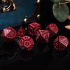 ORUZA DND Dice Set Engraving Pattern Polyhedral DND Dice Set