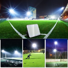 SERWING Led Flood Light 150W, Security Yard Light 18,000LM Super Bright with 5000K Daylight, IP66 Waterproof LED Flood Lights Outdoor for Garden, Yard, Playground, Basketball Court(2 Pack)